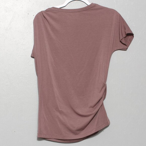 Athleta asymmetrical ruched pleated tee - Picture 2 of 7